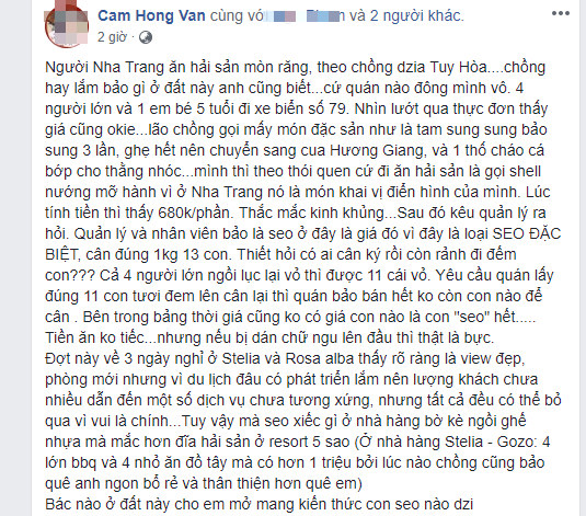 Chủ quán ở Phú Yên nói gì về đĩa Sò Điệp bị “chém đẹp” 680.000 đồng? ảnh 2