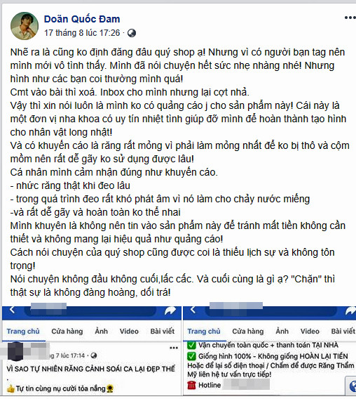 Doãn Quốc Đam bức xúc tố đơn vị làm răng dùng ảnh quảng cáo trái phép ảnh 1