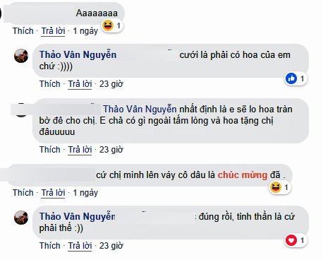 Bạn bè và người hâm mộ chúc mừng MC Thảo Vân làm 'cô dâu' ảnh 4