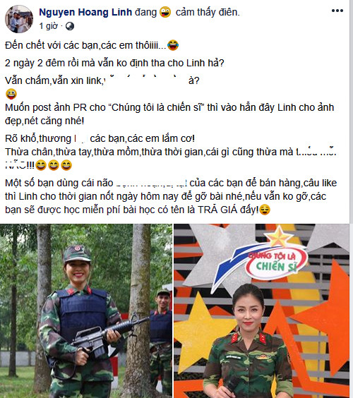 'Vẫn chấm, vẫn xin link à?', MC Hoàng Linh bức xúc và yêu cầu gỡ tin thất thiệt ảnh 1