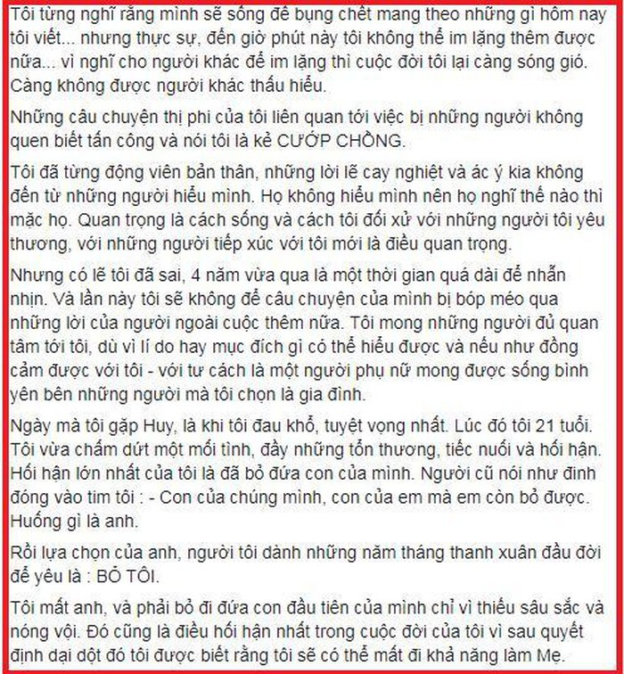 Sau 4 năm, Lưu Đê Ly bất ngờ nói về scandal cướp chồng, mong được cảm thông ảnh 3