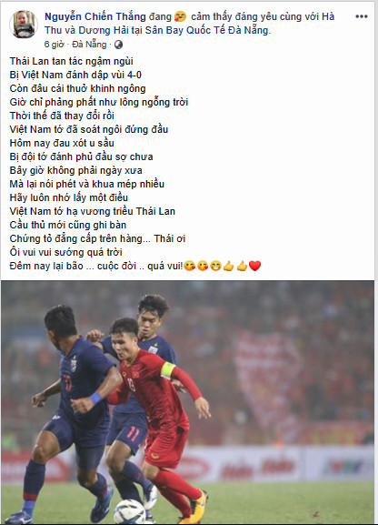 Sao Việt 'không thể kiềm chế hạnh phúc' khi U23 Việt Nam thắng lịch sử Thái Lan ảnh 5