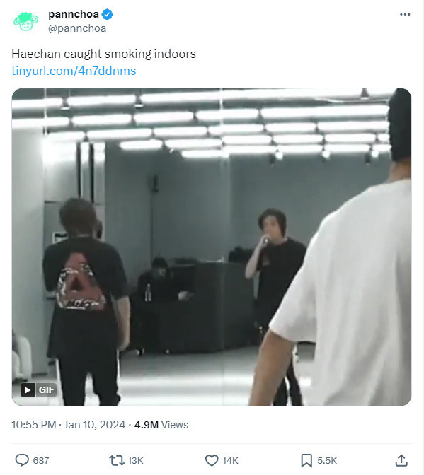 Đoạn video Haechan hút thuốc trong phòng tập là một đoạn cắt trong video hậu trường của NCT, được lan truyền nhanh chóng và từng khiến anh bị chỉ trích nặng nề. SM đã xác nhận và lên tiếng xin lỗi. Đoạn video Haechan hút thuốc trong phòng tập là một đoạn cắt trong video hậu trường của NCT, được lan truyền nhanh chóng và từng khiến anh bị chỉ trích nặng nề. SM đã xác nhận và lên tiếng xin lỗi.
