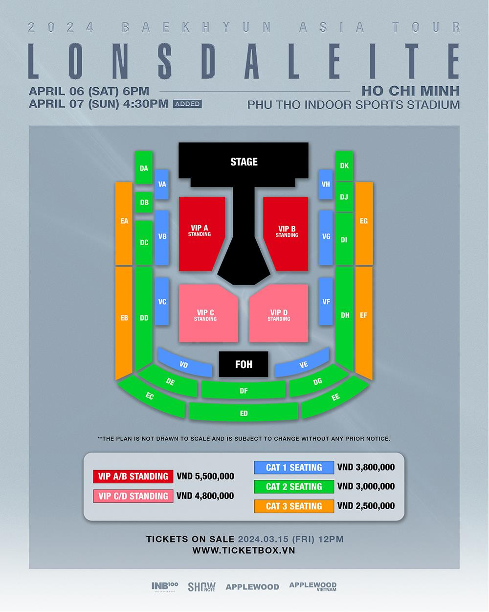 Giá vé của concert Lonsdaleite tại TP.HCM được nhận xét là rất hợp lí.