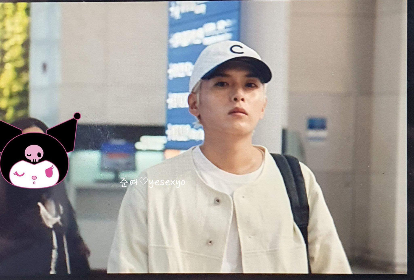 Ryeowook "cool ngầu" trước giờ xuất phát đến Việt Nam. - Ảnh: mjr429 Ryeowook "cool ngầu" trước giờ xuất phát đến Việt Nam. - Ảnh: mjr429