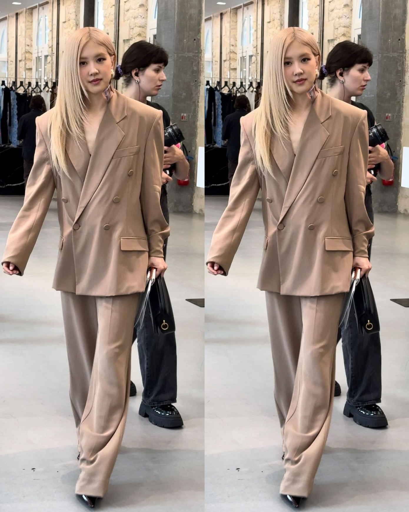 Vóc dáng mảnh khảnh giúp tôn lên trang phục của Rosé. Vóc dáng mảnh khảnh giúp tôn lên trang phục của Rosé.