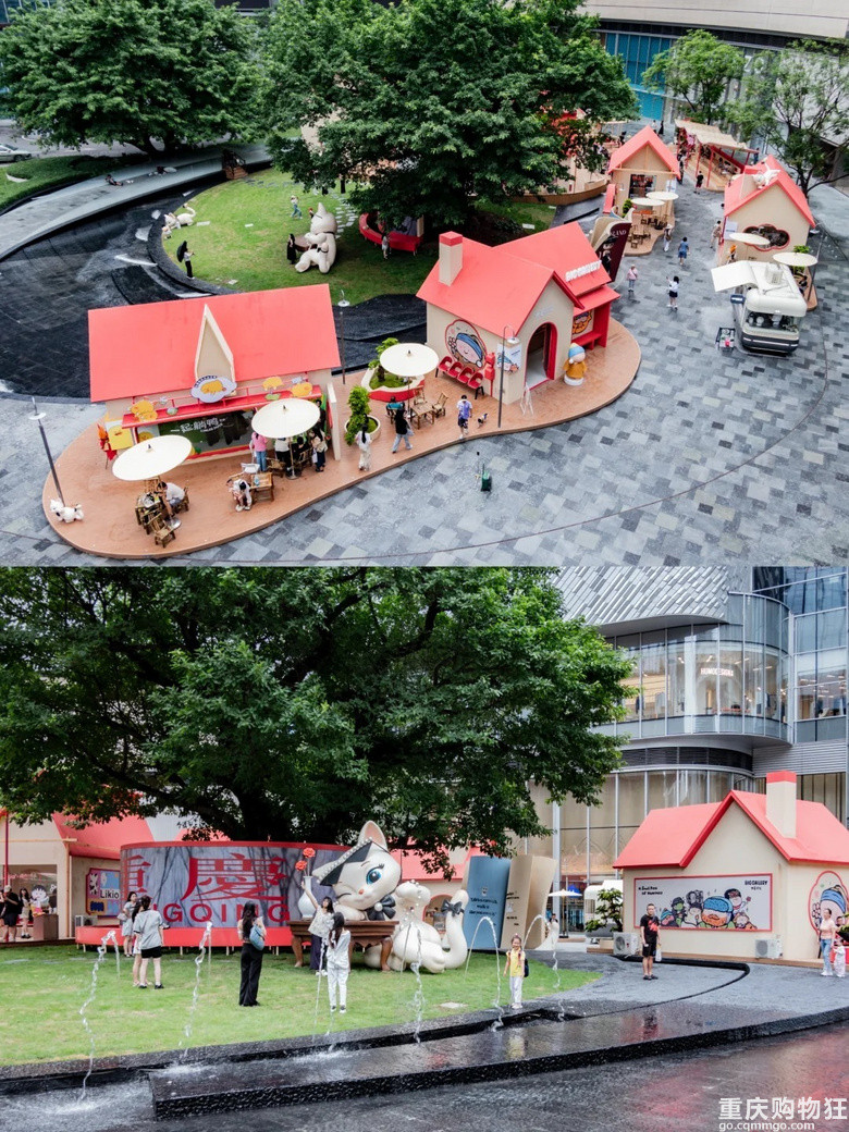 Con phố lấy chủ đề mèo này là một dự án của The Mixc, một trung tâm thương mại chất lượng cao của Trung Quốc. - Ảnh: CGTN Con phố lấy chủ đề mèo này là một dự án của The Mixc, một trung tâm thương mại chất lượng cao của Trung Quốc. - Ảnh: CGTN