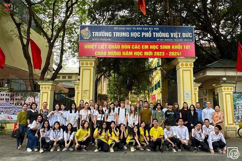 THPT Việt Đức là ngôi trường có bề dày về lịch sử lẫn thành tích. - Ảnh: Fanpage Trường THPT Việt Đức.