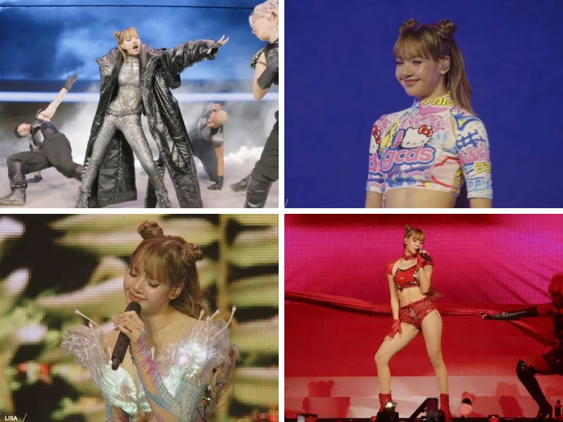 Lisa đã mang đến 4 tạo hình với phong cách và nét đặc trưng riêng.