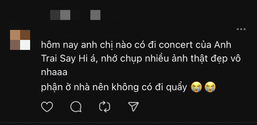 Không khí rôm rả ngày concert 28/9 khiến các fan ở nhà cũng háo hức, xem ảnh, clip để "đu online". Không khí rôm rả ngày concert 28/9 khiến các fan ở nhà cũng háo hức, xem ảnh, clip để "đu online".