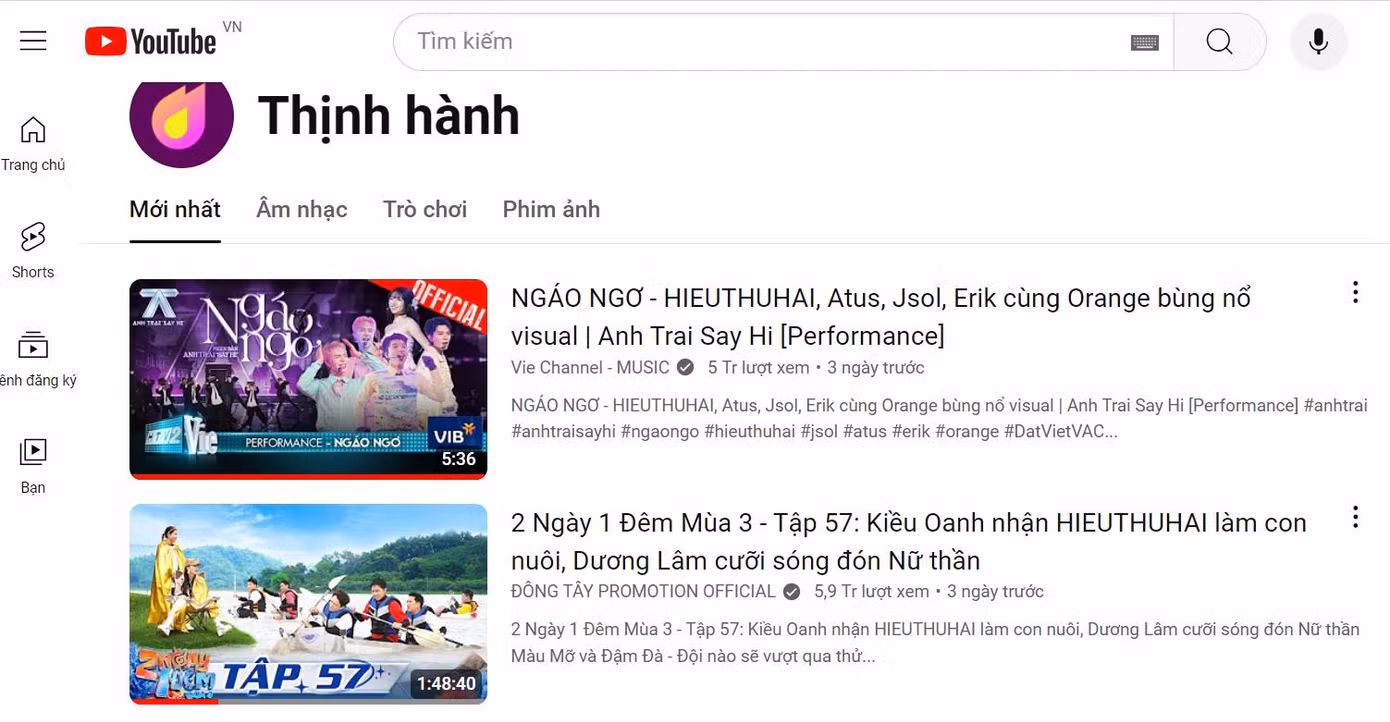 Sau 3 ngày lên sóng, Ngáo Ngơ đã đạt Top 1 Trending trên YouTube.