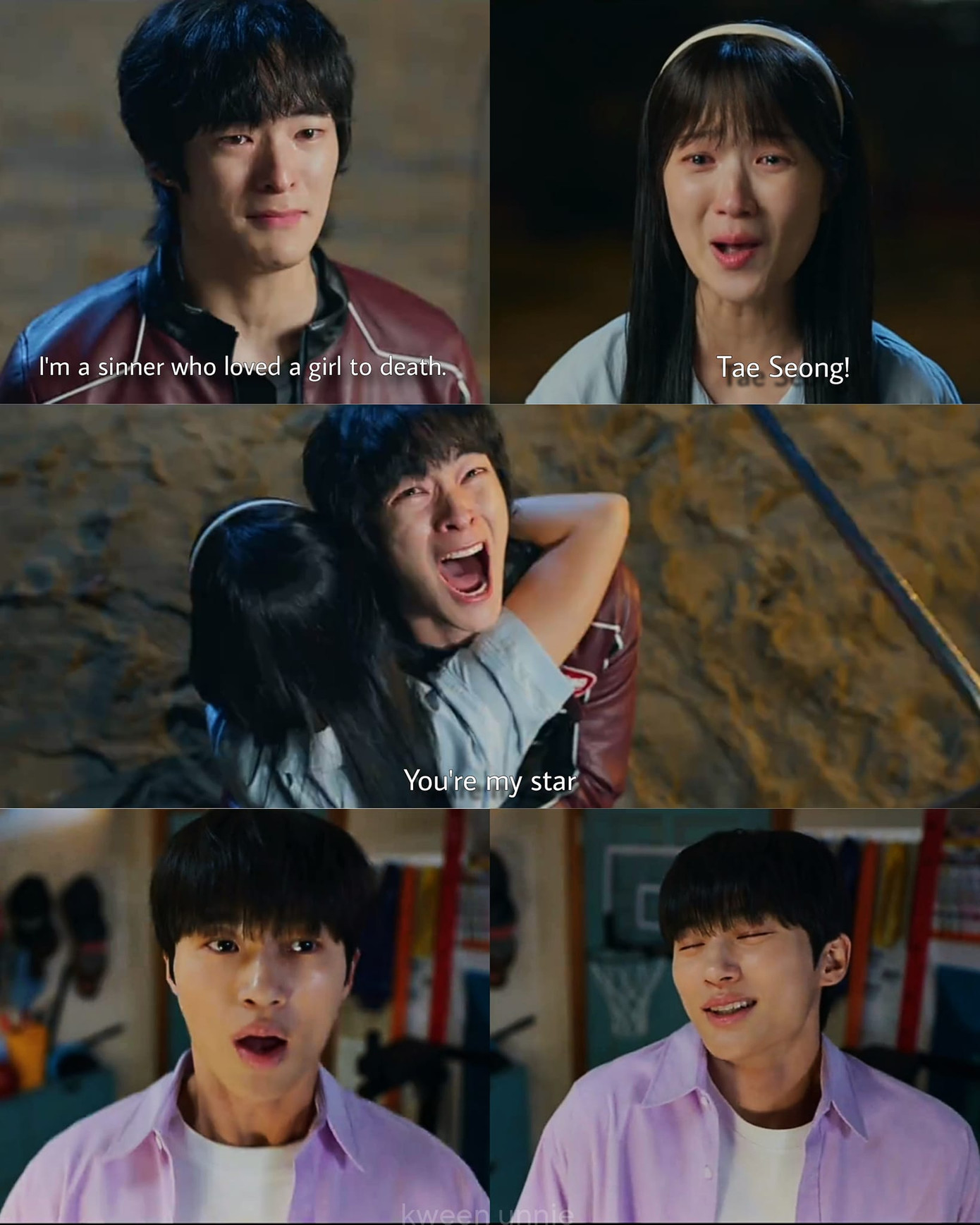 Khán giả cười xỉu trước tưởng tượng &quot;ố dề&quot; của Sun Jae. - Ảnh: kween unnie