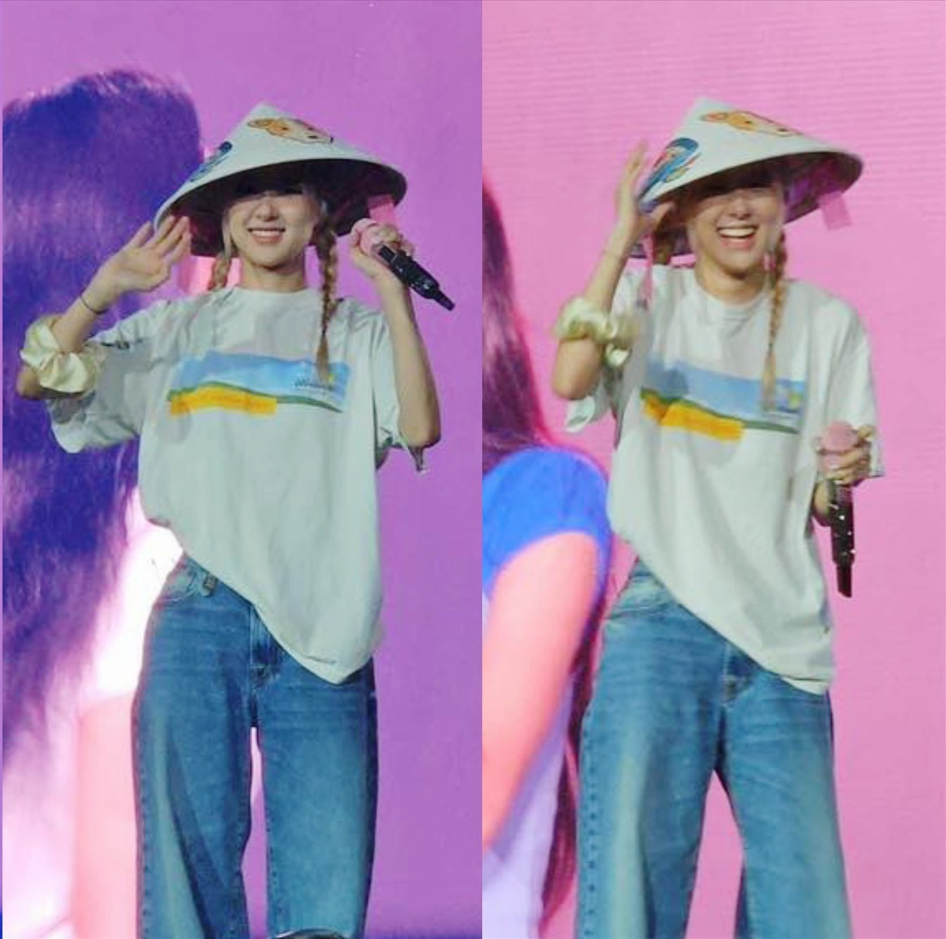 Trước đó, Rosé cũng từng &quot;gây bão mạng&quot; khi đội nón lá ở Las Vegas.