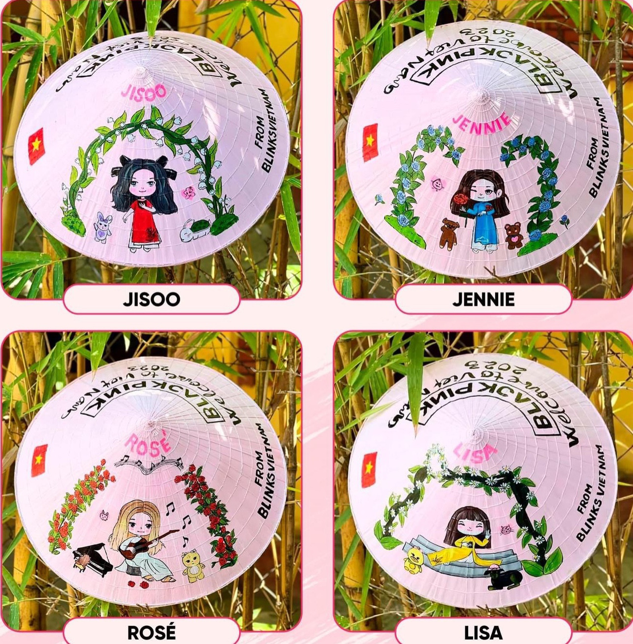 Món quà đậm chất Việt Nam được bộ ba blog/fanpage chuẩn bị sẽ được trao tận tay tới các thành viên BLACKPINK. - Nguồn: BLACKPINK Vietnam FC Món quà đậm chất Việt Nam được bộ ba blog/fanpage chuẩn bị sẽ được trao tận tay tới các thành viên BLACKPINK. - Nguồn: BLACKPINK Vietnam FC