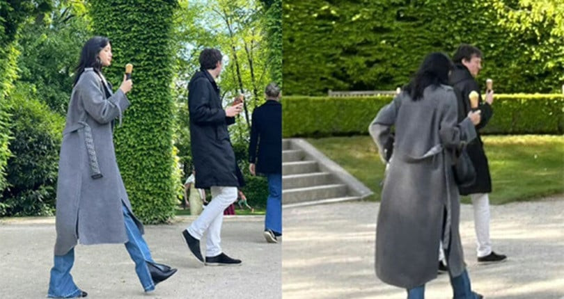 Cả hai cùng nhau ăn kem, đi hẹn hò ở Bảo tàng Rodin của Paris cách đây vài ngày. Cả hai cùng nhau ăn kem, đi hẹn hò ở Bảo tàng Rodin của Paris cách đây vài ngày.