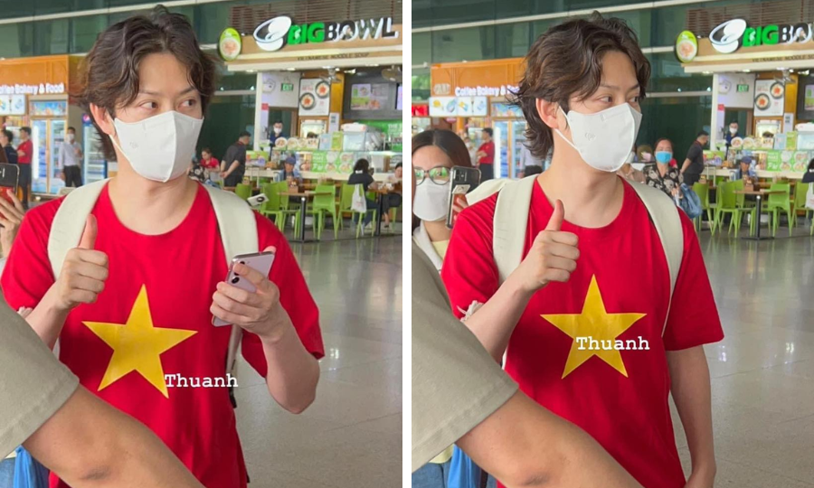 Heechul bất ngờ xuất hiện ở sân bay Tân Sơn Nhất khiến fan bất ngờ. - Nguồn: FB Thuanh Heechul bất ngờ xuất hiện ở sân bay Tân Sơn Nhất khiến fan bất ngờ. - Nguồn: FB Thuanh