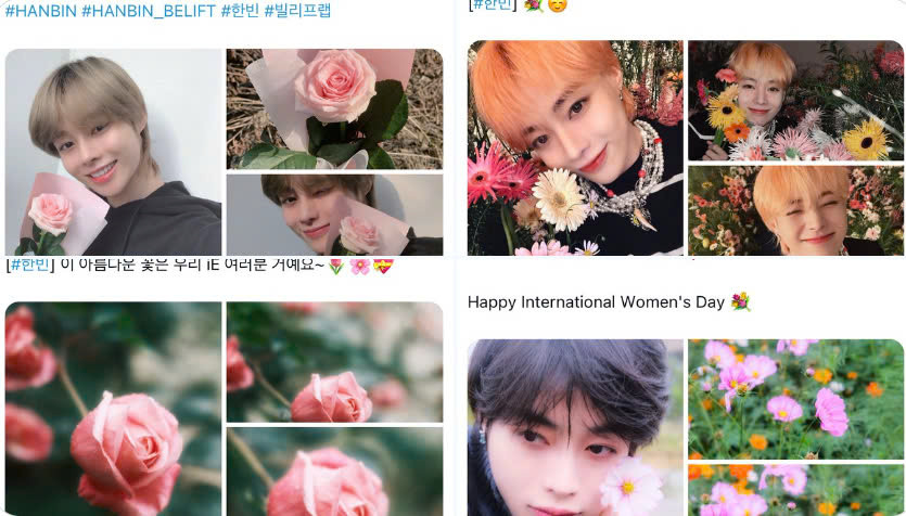 Người hâm mộ cũng nhận ra Hanbin luôn gửi lời chúc mừng vào mỗi dịp tôn vinh nữ giới. Người hâm mộ cũng nhận ra Hanbin luôn gửi lời chúc mừng vào mỗi dịp tôn vinh nữ giới.
