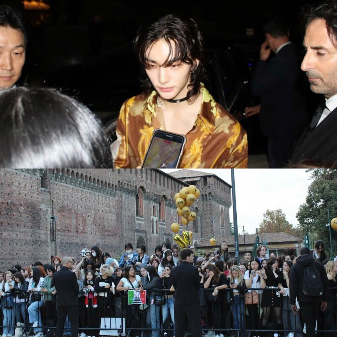 Rất đông người hâm mộ đã có mặt từ sớm đến khuya chỉ để chờ đợi sự xuất hiện của Hyunjin.