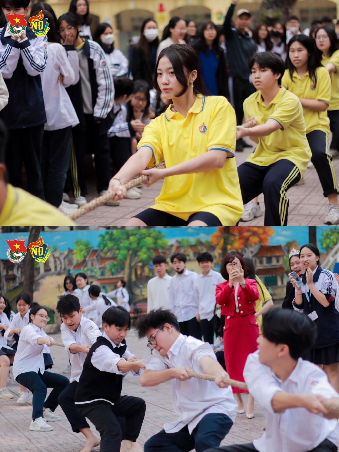 Nổi tiếng là ngôi trường năng động sôi nổi với nhiều hoạt động ngoại khóa, các cuộc thi. Ảnh: THPT Việt Đức Confession.