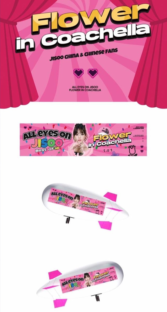 Khinh khí cầu cỡ lớn được fans của Jisoo chuẩn bị. - Nguồn: Twitter JISOO CHINA Khinh khí cầu cỡ lớn được fans của Jisoo chuẩn bị. - Nguồn: Twitter JISOO CHINA