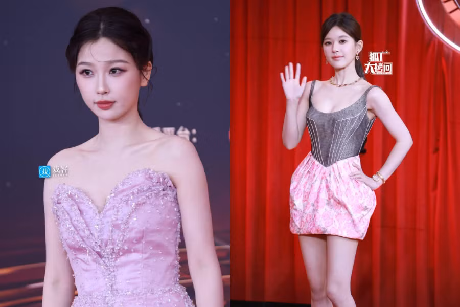 Lại đụng nhau trên sóng truyền hình với Rèm Ngọc Châu Sa và Vĩnh Dạ Tinh Hà - 2 bộ phim hot nhất màn ảnh Hoa ngữ hiện tại đã đưa Triệu Lộ Tư và Ngu Thư Hân vào "thế đối đầu" khi cả hai xuất hiện tại cùng sự kiện.