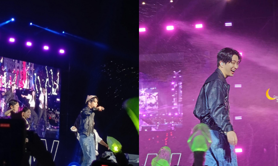 Góp mặt tại đêm diễn ở Việt Nam, Youngjae (GOT7) tỏ ra vô cùng phấn khích khi được đội nón lá. Anh chàng liên tục bật cười trước sức nóng của người hâm mộ Việt.