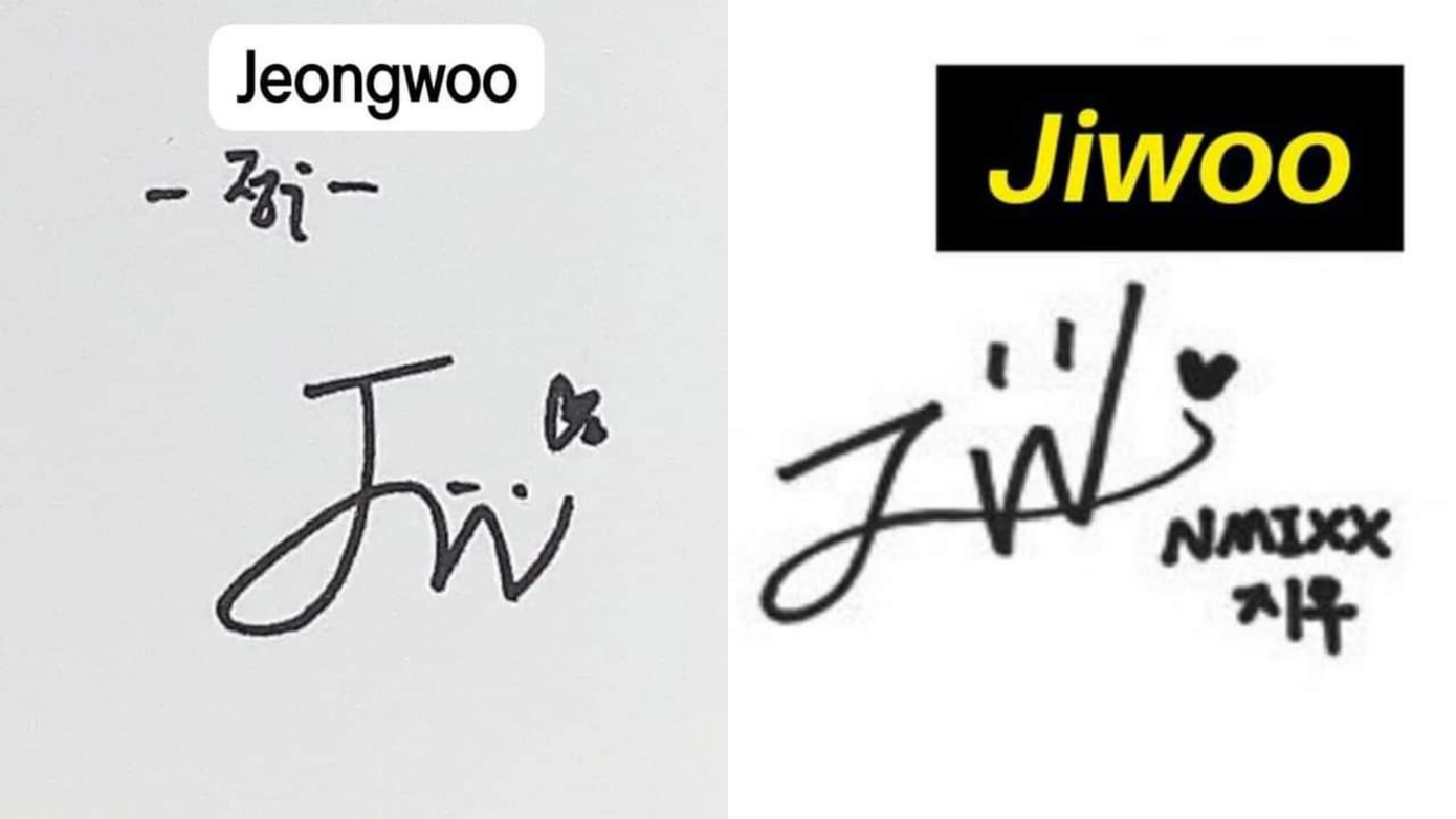 Chữ ký của thành viên nhóm NMIXX được cho là đã "mượn ý tưởng" từ tiền bối. Chữ ký của thành viên nhóm NMIXX được cho là đã "mượn ý tưởng" từ tiền bối.