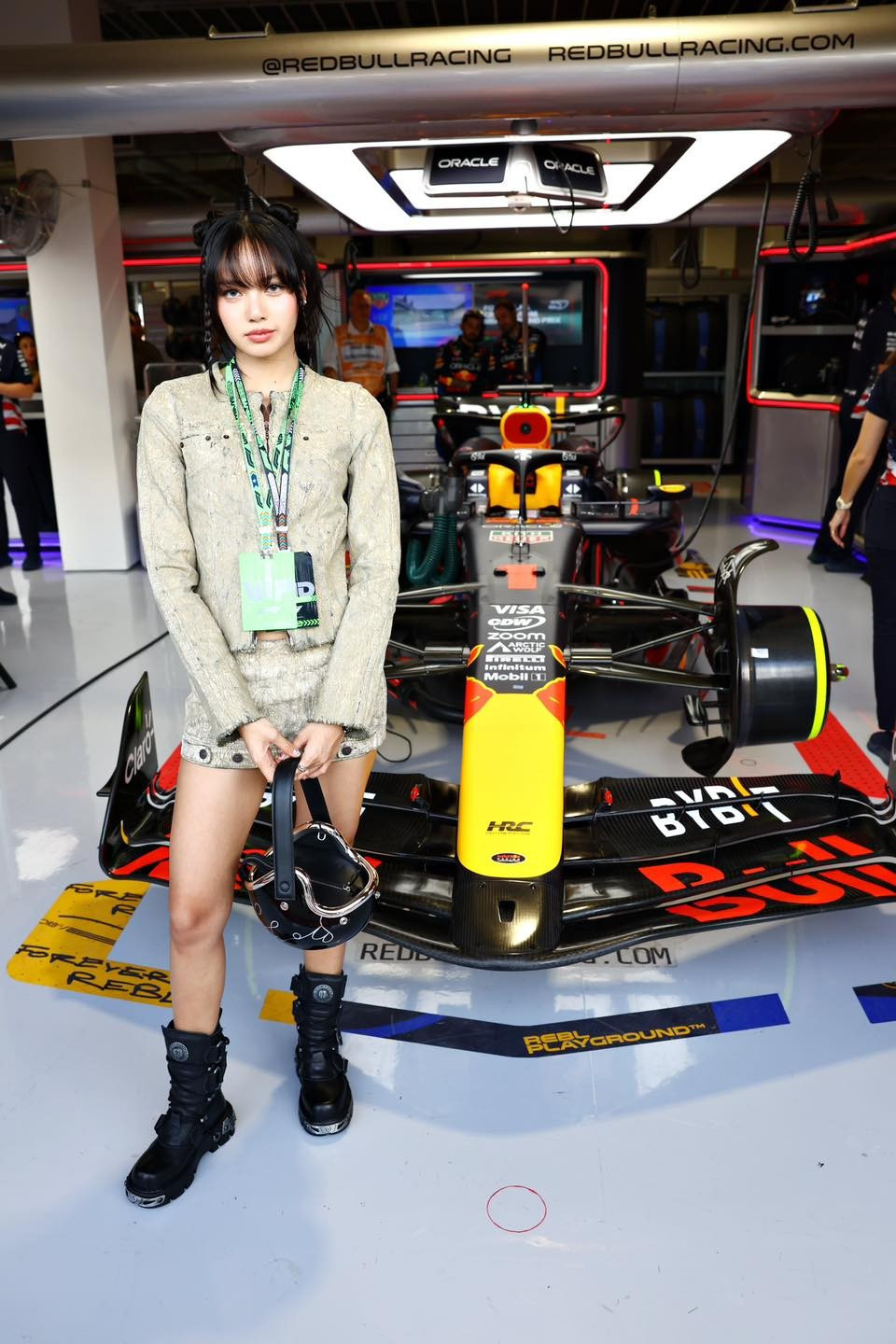 Lisa tại sự kiện của F1 vào năm 2024.