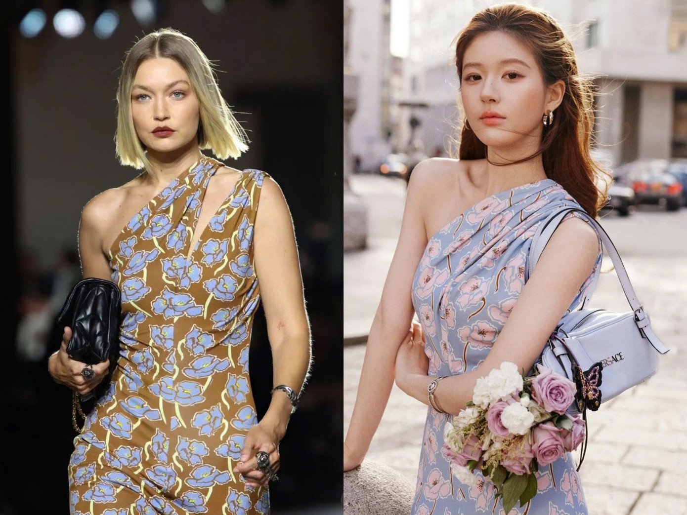 Trang phục của nữ chính Vụng trộm không thể giấu là một màu khác với bộ mà Gigi Hadid mặc trong buổi trình diễn cho Versace tại Milan vừa qua. Ê-kíp đã chỉnh sửa lại phần vai một chút cho Triệu Lộ Tư - nối liền lại, thay vì để xẻ như thiết kế gốc. Trang phục của nữ chính Vụng trộm không thể giấu là một màu khác với bộ mà Gigi Hadid mặc trong buổi trình diễn cho Versace tại Milan vừa qua. Ê-kíp đã chỉnh sửa lại phần vai một chút cho Triệu Lộ Tư - nối liền lại, thay vì để xẻ như thiết kế gốc.
