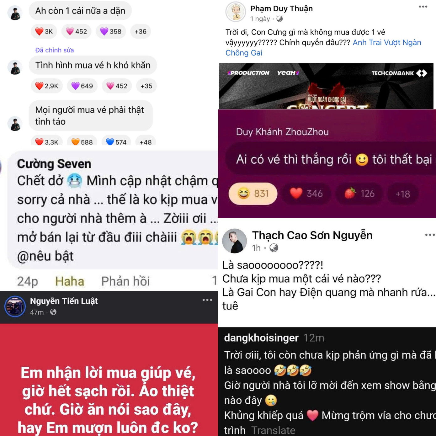 Dàn "anh tài" cũng bày tỏ sự hạnh phúc và bất ngờ không kém trước sự ủng hộ nhiệt tình của người hâm mộ. Dàn "anh tài" cũng bày tỏ sự hạnh phúc và bất ngờ không kém trước sự ủng hộ nhiệt tình của người hâm mộ.