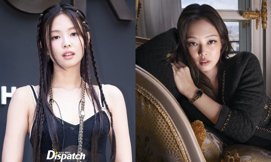 Phối hợp cùng chiếc váy, stylist chọn cho Jennie đeo chiếc vòng cổ mặt đồng hồ sang trọng Première Édition Originale - mẫu mà cô từng làm người mẫu đại diện trước đó.