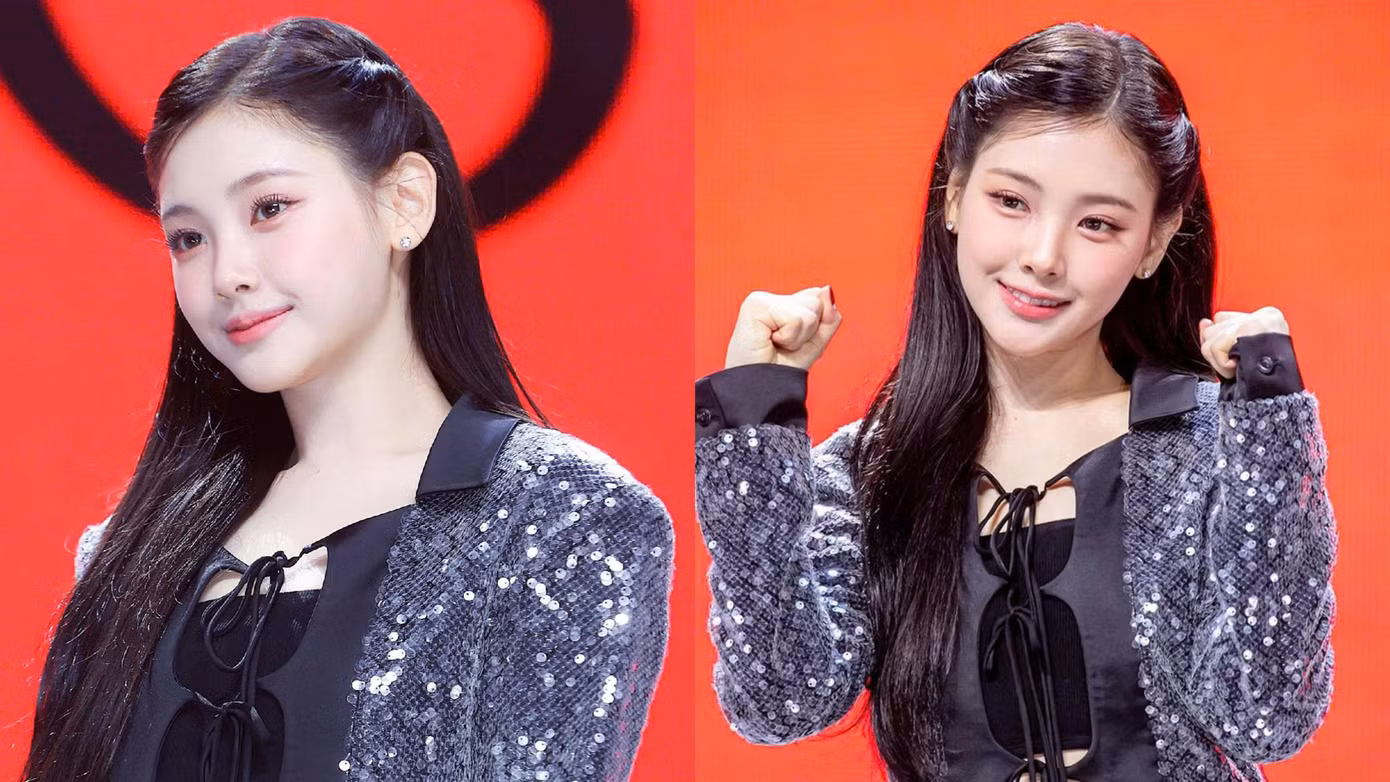 Yihyun tại buổi họp báo ra mắt gây sốt khắp cõi mạng. Yihyun tại buổi họp báo ra mắt gây sốt khắp cõi mạng.