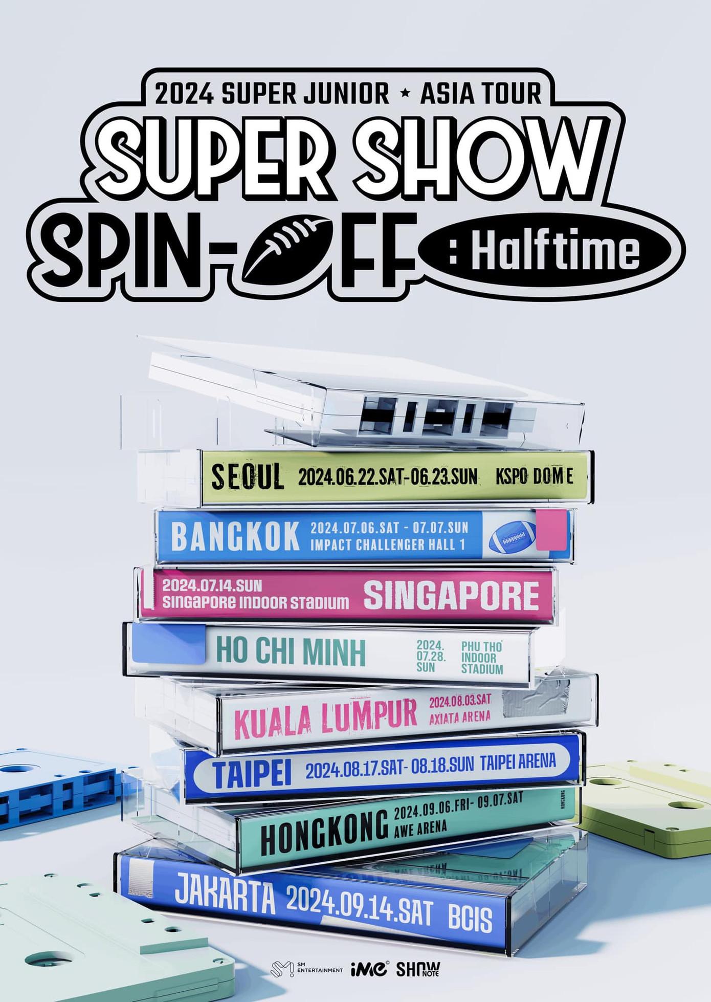 Danh sách các địa điểm trong tour vòng quanh châu Á của SUPER JUNIOR gọi tên TP.HCM
