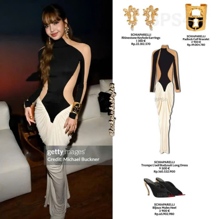 Bóc tách trang phục và phụ kiện của Lisa. - Nguồn ảnh: blackpinks.style4