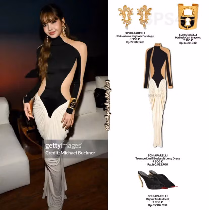 Bóc tách trang phục và phụ kiện của Lisa. - Nguồn ảnh: blackpinks.style4