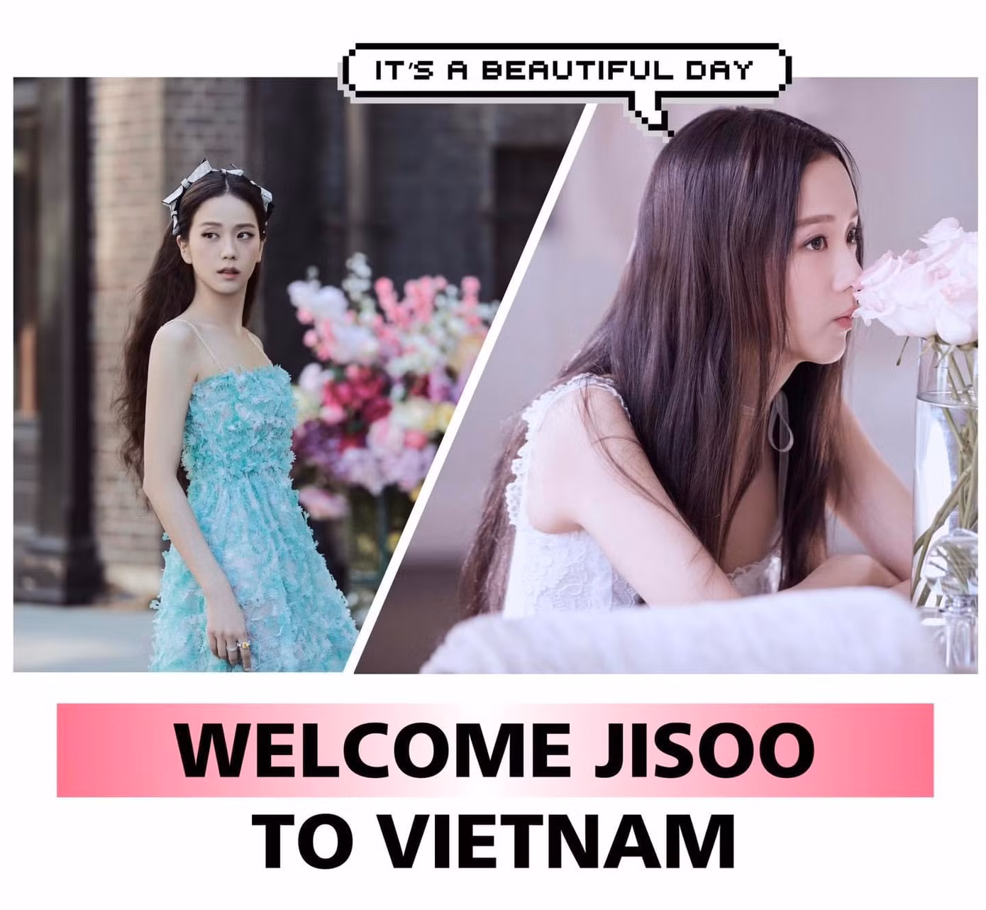 Fanpage Jisooly - BLACKPINK Jisoo Viet Nam lên kế hoạch đặt biển quảng cáo chào mừng giọng ca FLOWER tại sân bay hoặc khu vực sân vận động Mỹ Đình. - Nguồn: Jisooly - BLACKPINK Jisoo Viet Nam