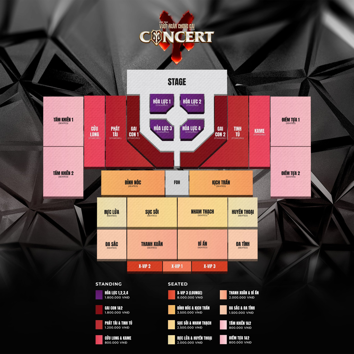 Sơ đồ sân khấu và giá vé được lòng khán giả vì tương đối hợp lý. Sơ đồ sân khấu và giá vé được lòng khán giả vì tương đối hợp lý.