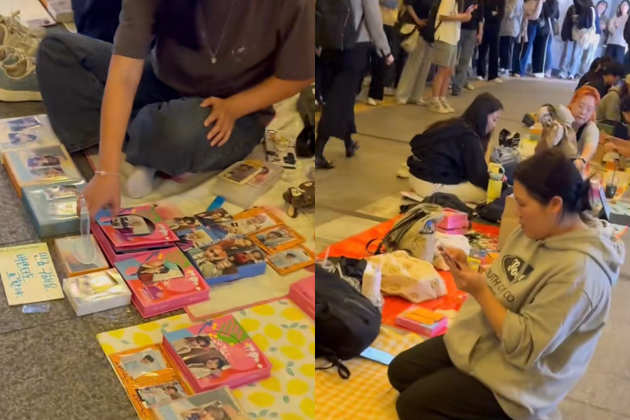 Nhiều fan chọn mua album trực tiếp tại sân ga vì có thể thoải mái lựa chọn, xem xét giá cả cũng như kiểm tra độ tin cậy của người bán. Ảnh: Rainy Tran. Nhiều fan chọn mua album trực tiếp tại sân ga vì có thể thoải mái lựa chọn, xem xét giá cả cũng như kiểm tra độ tin cậy của người bán. Ảnh: Rainy Tran.