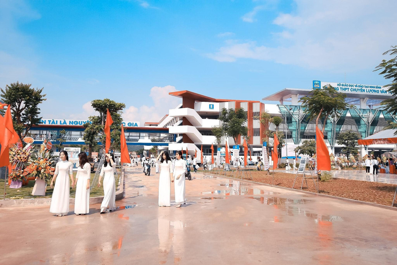 Bên trong ngôi trường hàng đầu tỉnh Ninh Bình được bao phủ bởi những gam màu tươi sáng. - Nguồn ảnh: Báo Giáo dục Thủ đô