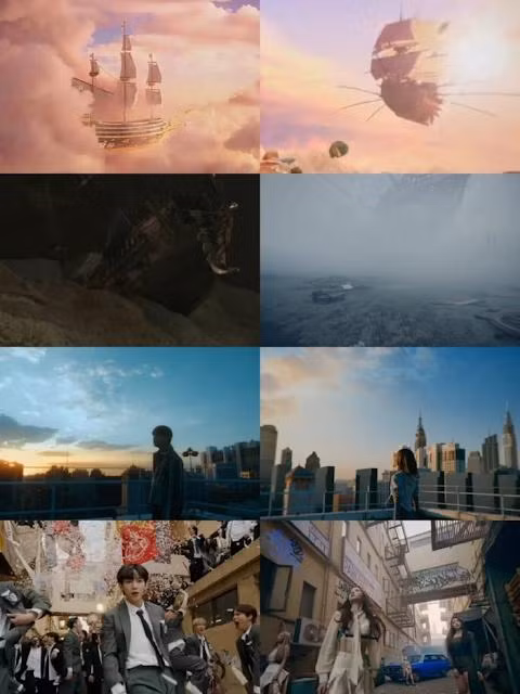 Một số bối cảnh khá giống nhau giữa một số MV của ATEEZ và MV O.O của NMIXX.