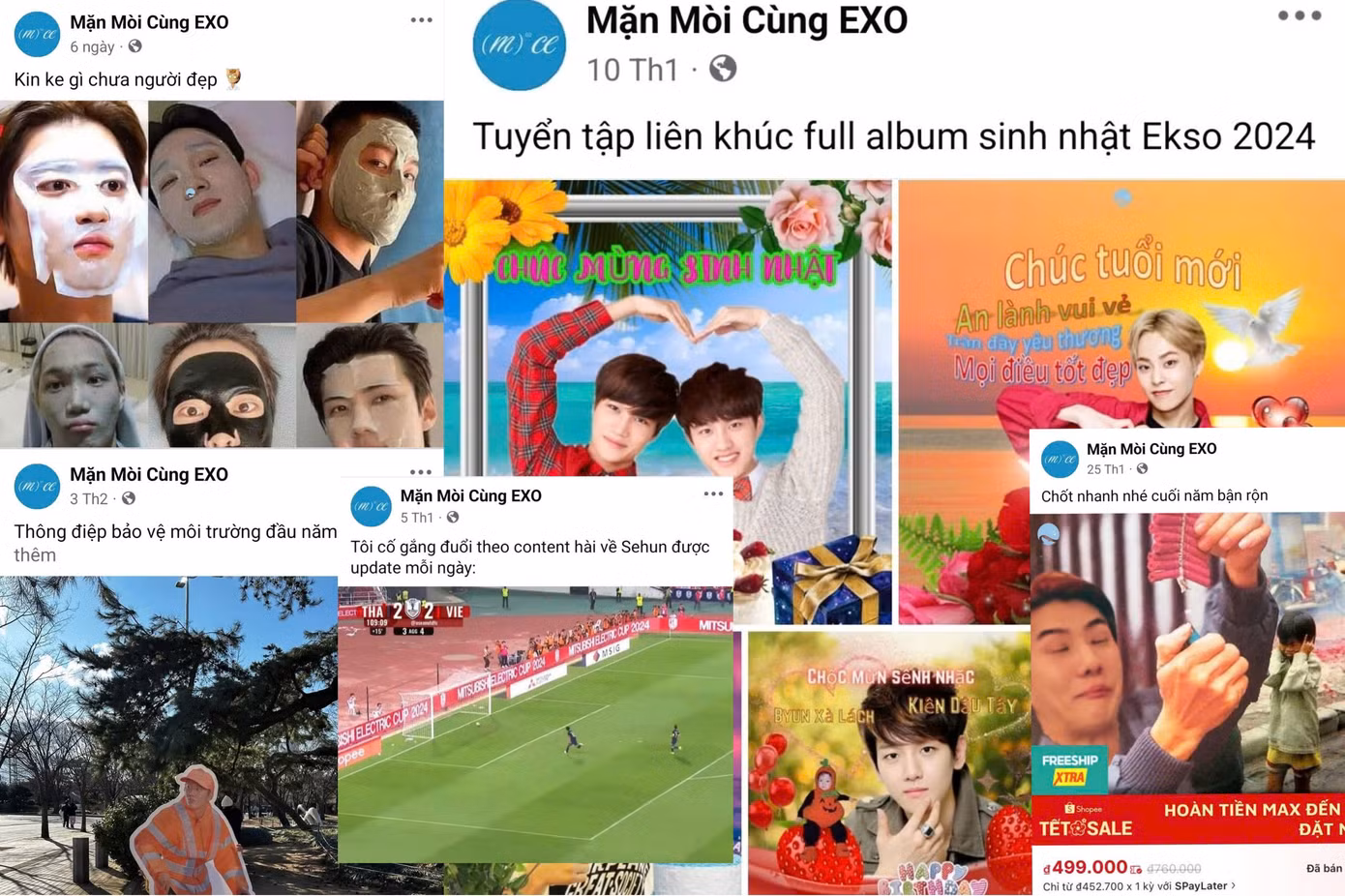 Content chính của blog này là... "dìm" EXO.