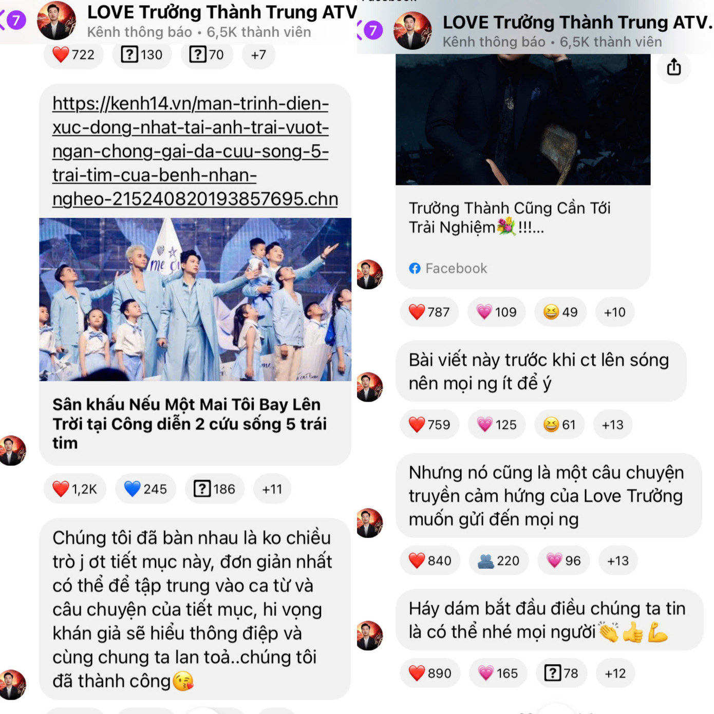 Các anh lớn khác như Tuấn Hưng, Thành Trung biến broadcast là nơi chia sẻ những câu chuyện truyền cảm hứng. Các anh lớn khác như Tuấn Hưng, Thành Trung biến broadcast là nơi chia sẻ những câu chuyện truyền cảm hứng.