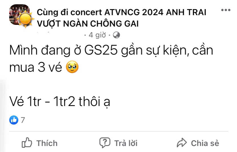 Concert có quy mô khoảng 20K người nhưng vẫn chưa đáp ứng được nhu cầu của khán giả.