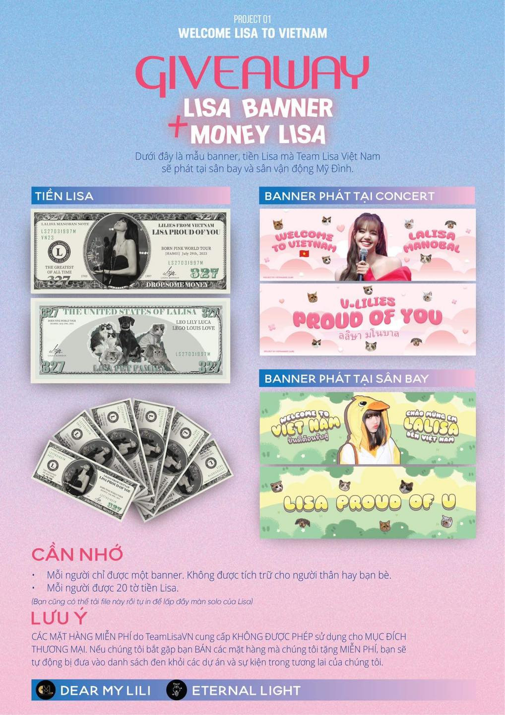 Nguồn: Eternal Light - LISA BlackPink Vietnam Fanpage