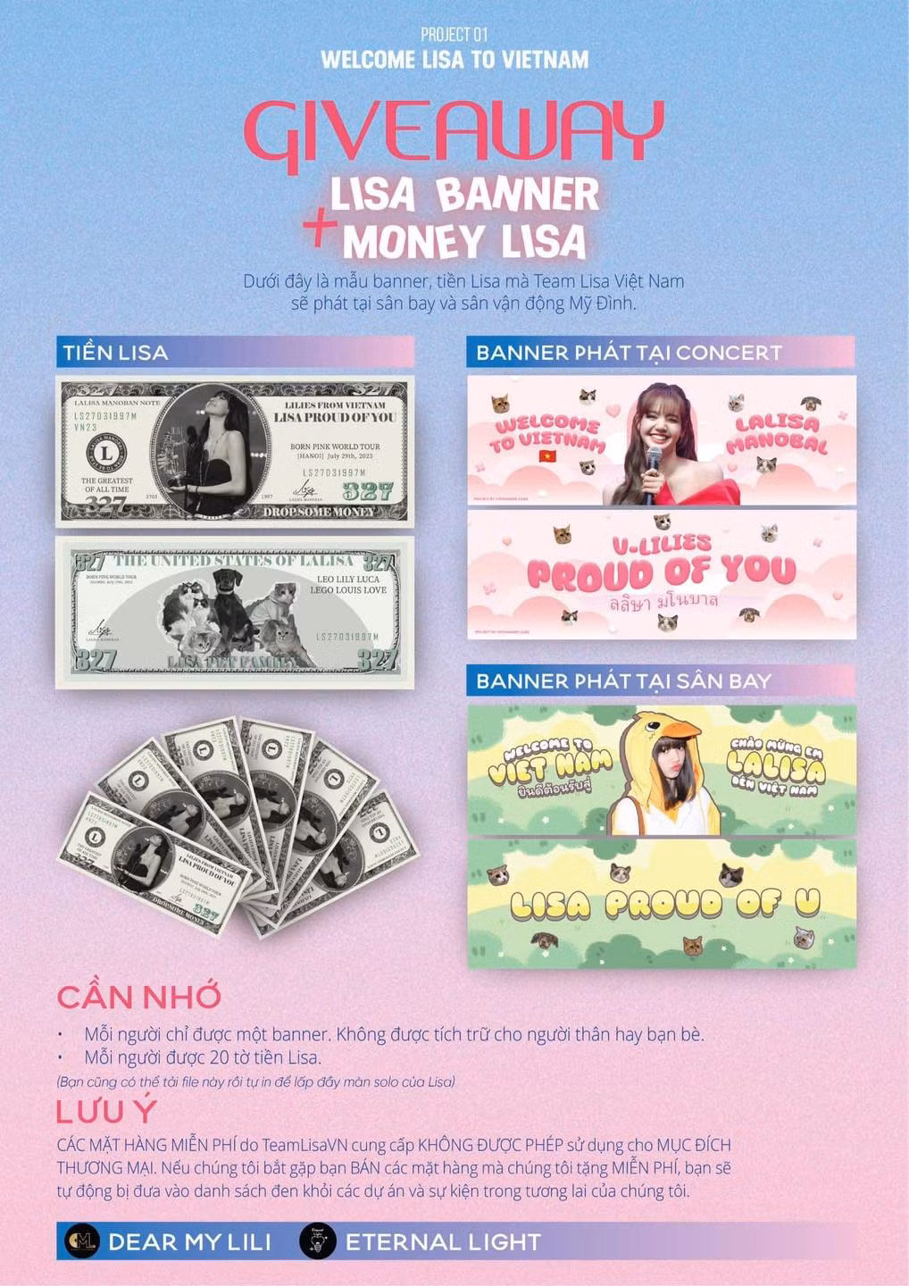 Nguồn: Eternal Light - LISA BlackPink Vietnam Fanpage