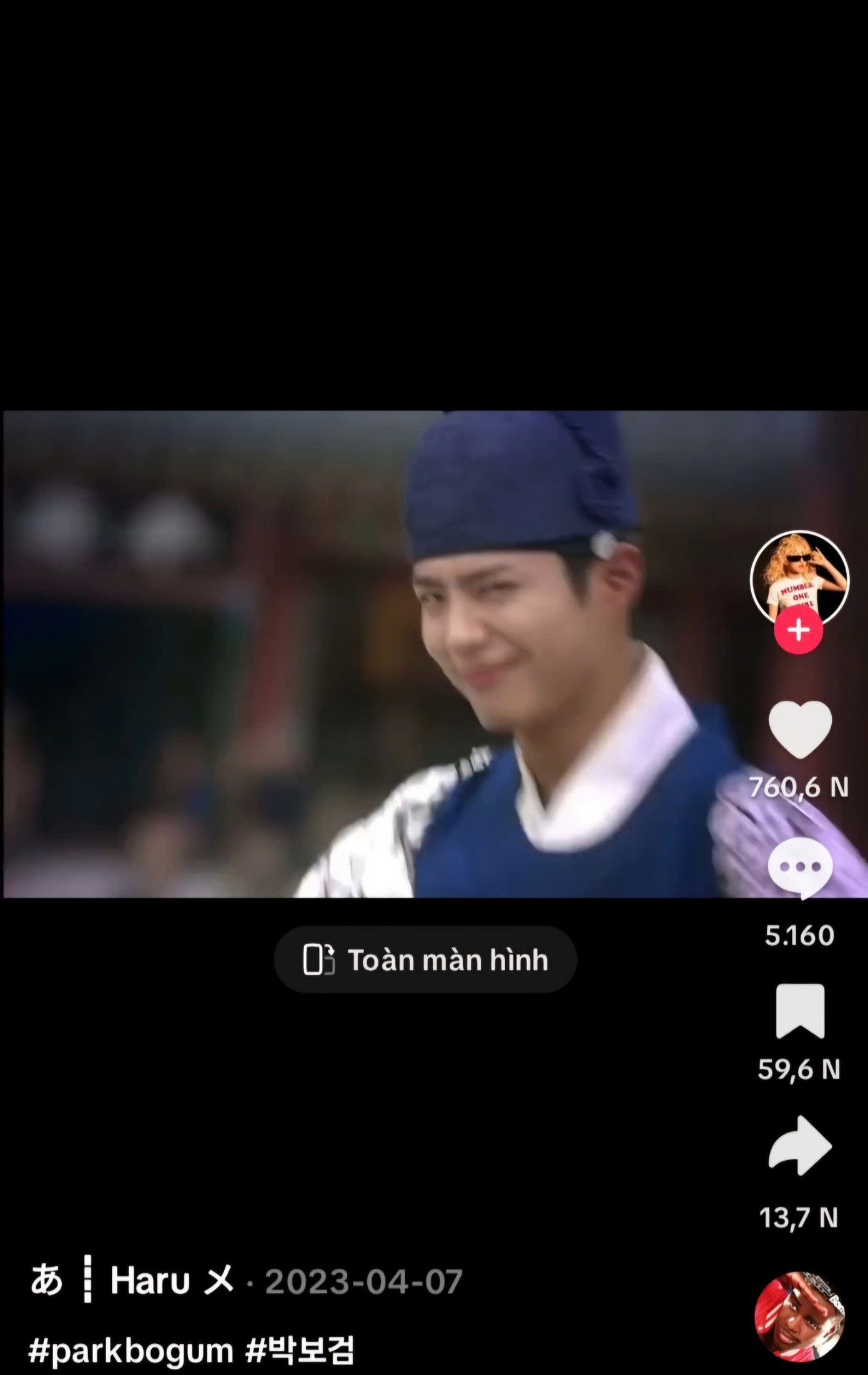 Các video nhảy, video hậu trường nhảy Boombastic của Park Bo Gum nhận về hàng triệu lượt xem trên TikTok. Các video nhảy, video hậu trường nhảy Boombastic của Park Bo Gum nhận về hàng triệu lượt xem trên TikTok.