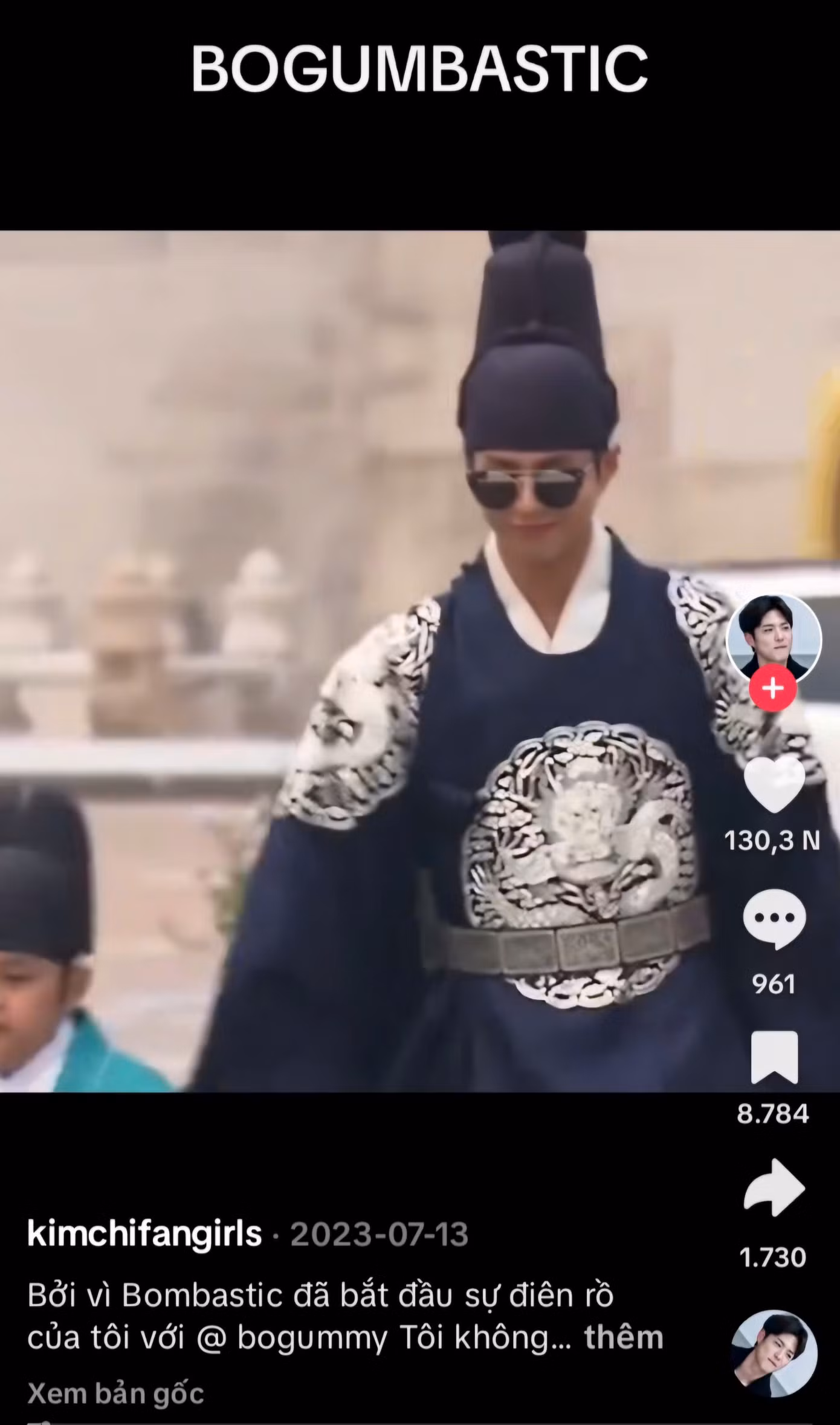 Các video nhảy, video hậu trường nhảy Boombastic của Park Bo Gum nhận về hàng triệu lượt xem trên TikTok.