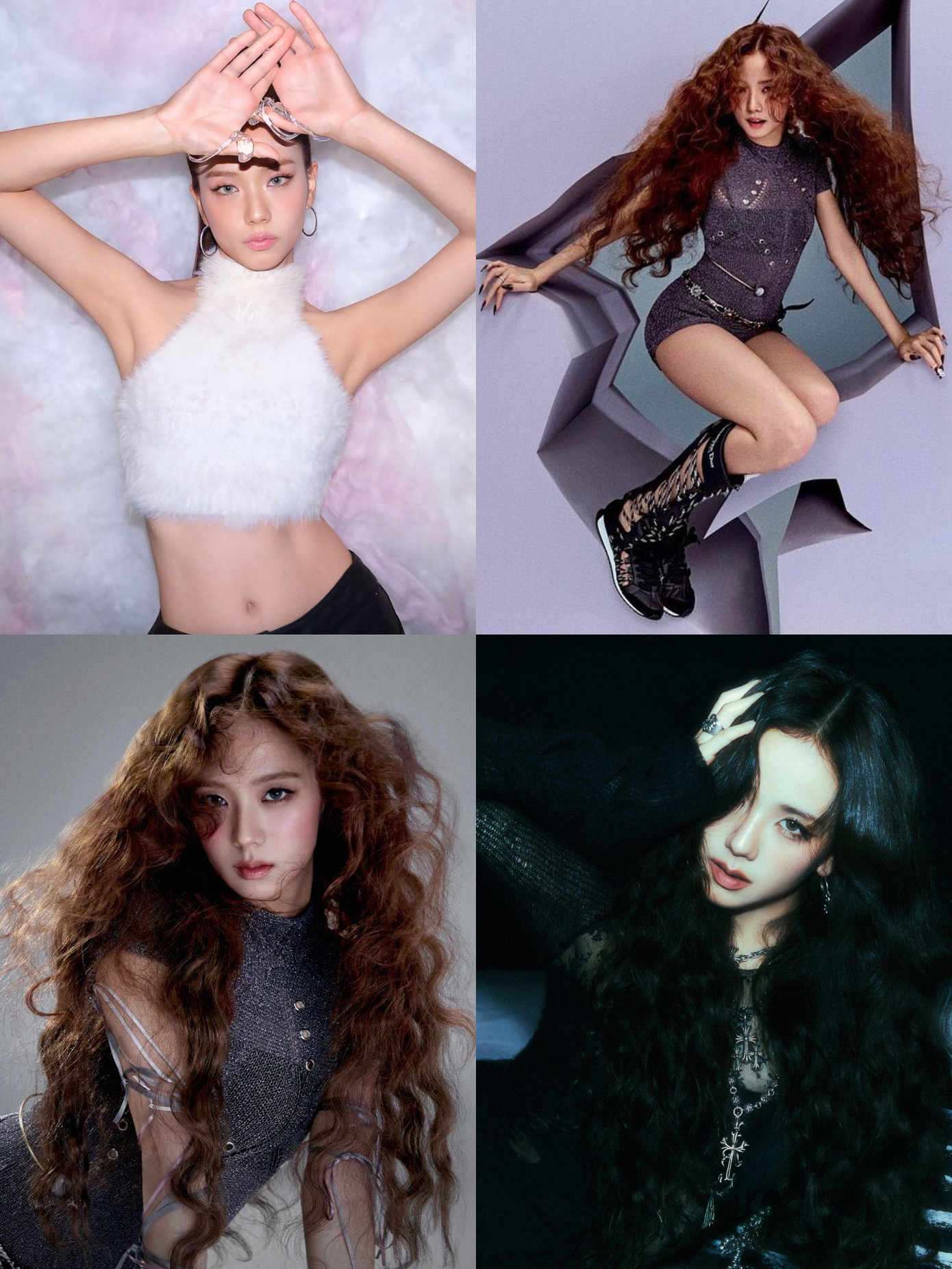 Khác với nét dịu dàng và đằm thắm trong FLOWER, lần này Jisoo lột xác với phong cách nổi loạn, mang đến hình ảnh mới mẻ và đầy sức hút.