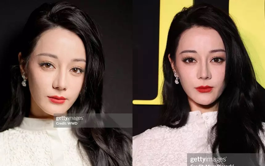 Dù đường nét khuôn mặt vẫn sắc nét và tỏa ra khí chất nàng thơ nhưng lớp nền dày và khô khiến làn da của Nhiệt Ba có phần thiếu sức sống trông thấy.