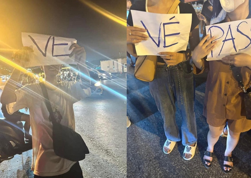 Biển bán siêu đơn giản cũng có.